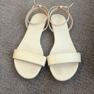 White sandals